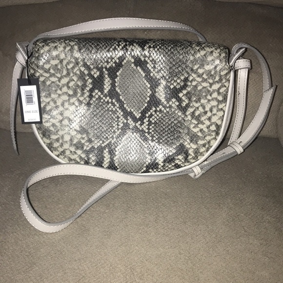 NWT Banana Republic Faux Snakeskin Crossbody Bag - Picture 2 of 10